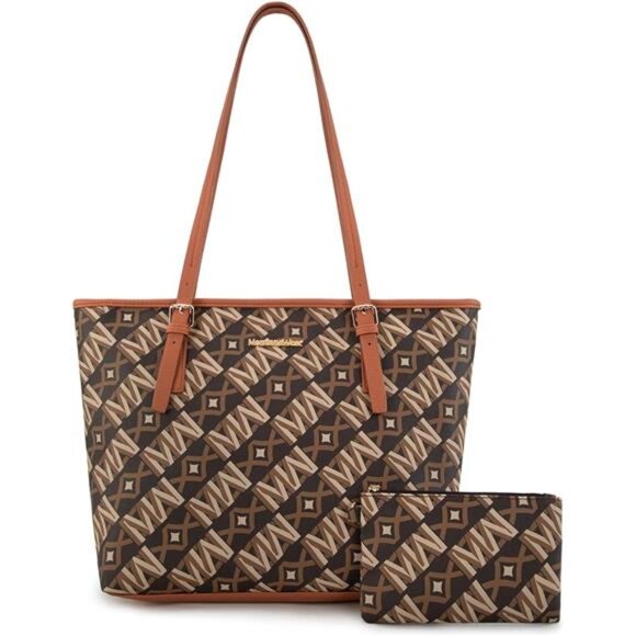 Tote Bags Vegan Leather Purses and Handbags for Women Mw Coffee - Picture 1 of 5